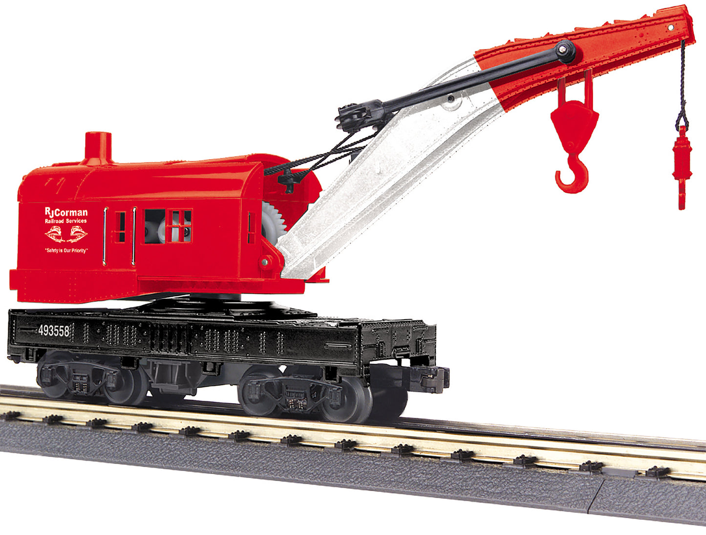 O RJ Corman Railking Crane Car