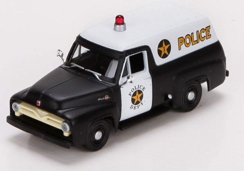 HO RTR 1955 F-100 PANEL POLICE TRUCK